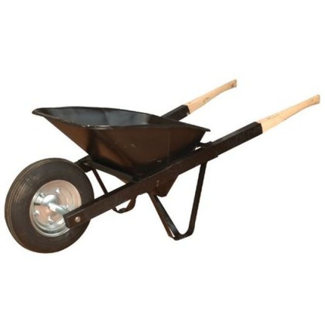 BROUETTE DE CHANTIER 100 L.
BAC POLYPROPILENE
POIGNEE RABATABLE