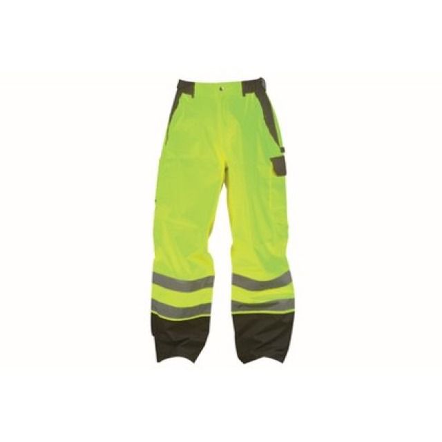 PANTALON DE SECURITE VEVEY@
JAUNE-48EN 471 - TISSU DE BASE@
100 % POLYESTER@