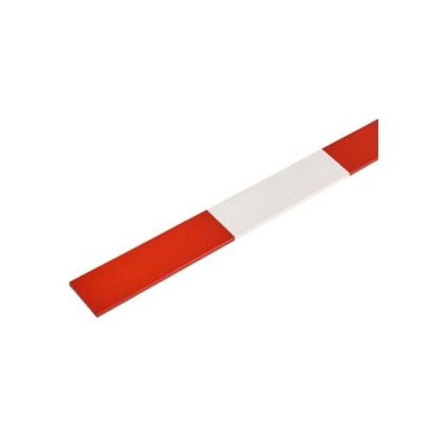 LATTE DE BARRAGE BOIS@
ROUGE/BLANC 4M@