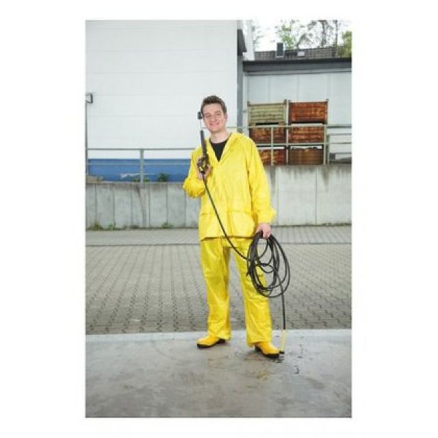 ENSEMBLE DE PLUIE JAUNE GR. XL
AVEC CAPUCHON